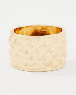 Gold Quilted Cuff*White House Black Market Fashion