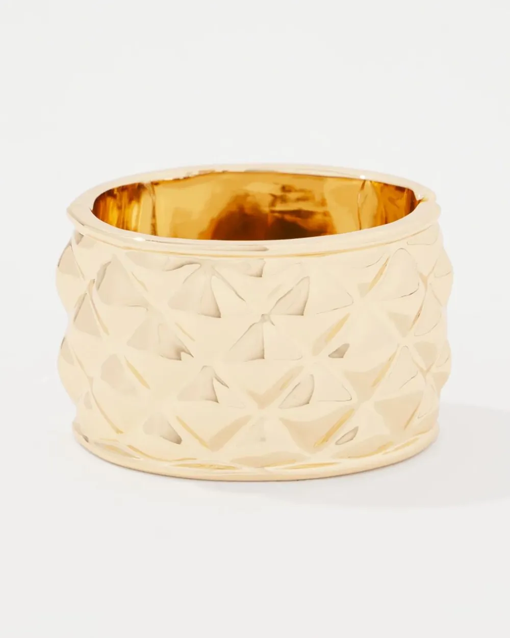 Gold Quilted Cuff*White House Black Market Fashion