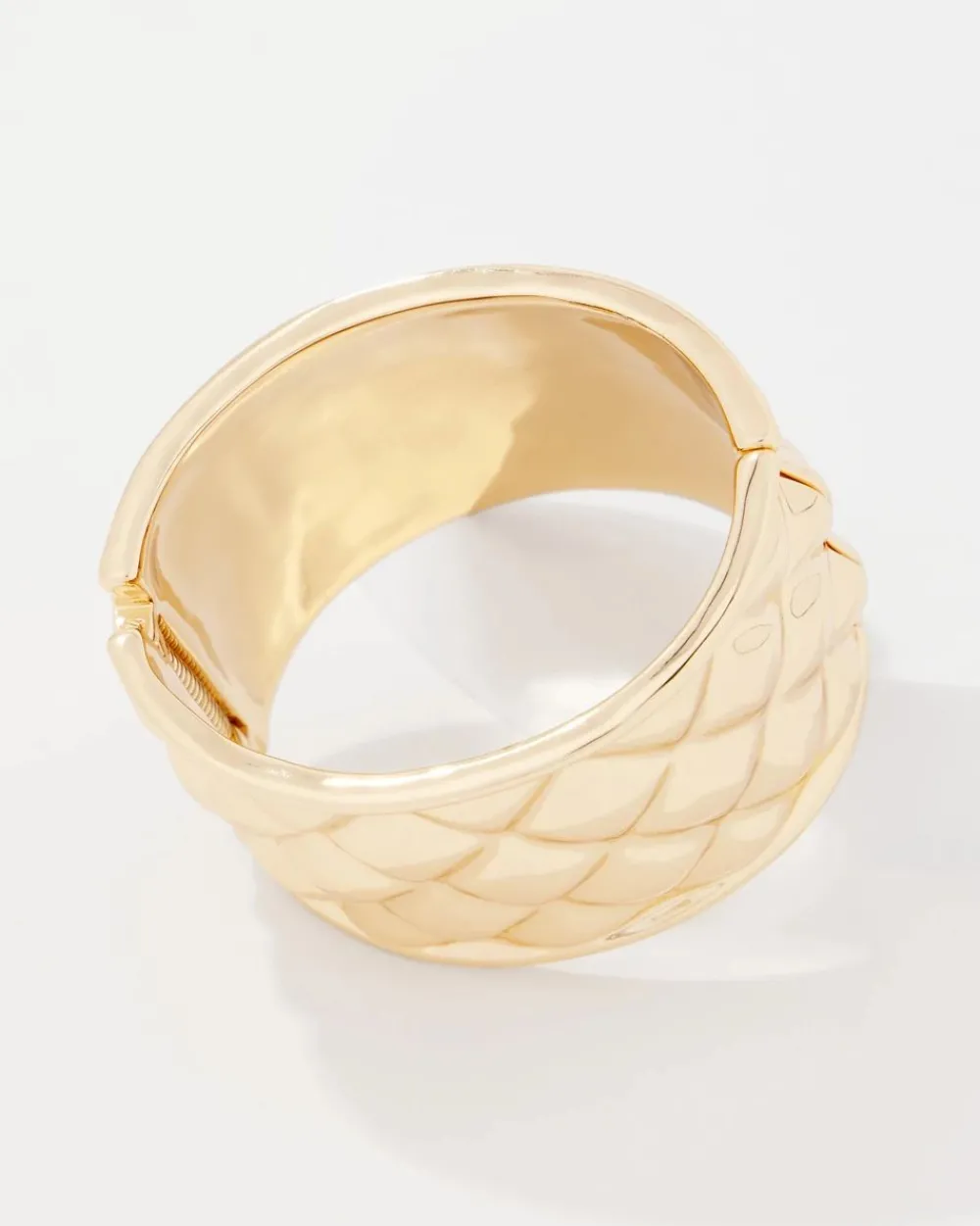 Gold Quilted Cuff*White House Black Market Fashion