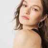 Gold Sculptural Hoop Earrings*White House Black Market Outlet