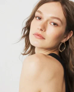 Gold Sculptural Hoop Earrings*White House Black Market Outlet