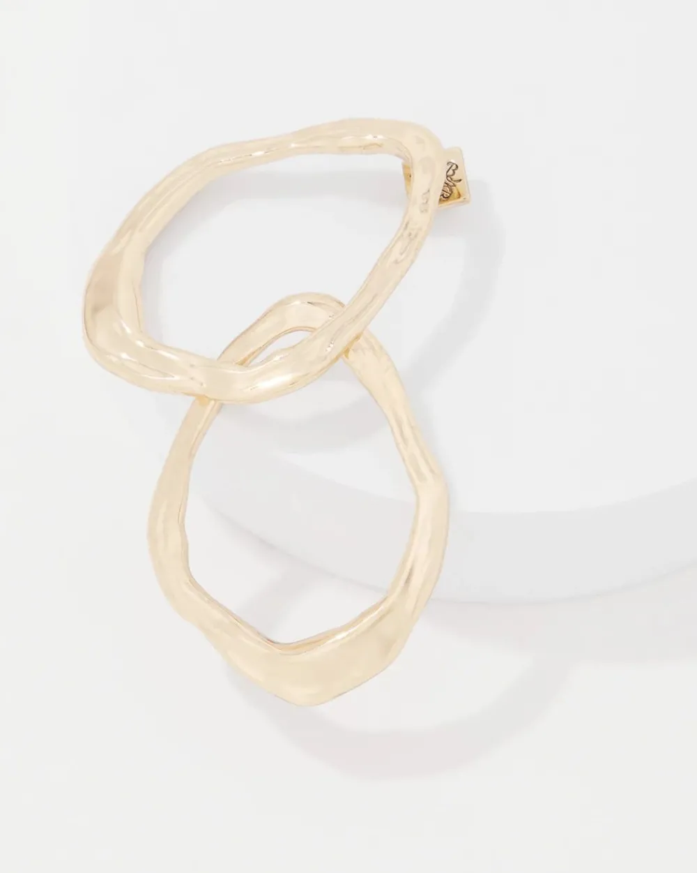 Gold Sculptural Hoop Earrings*White House Black Market Outlet