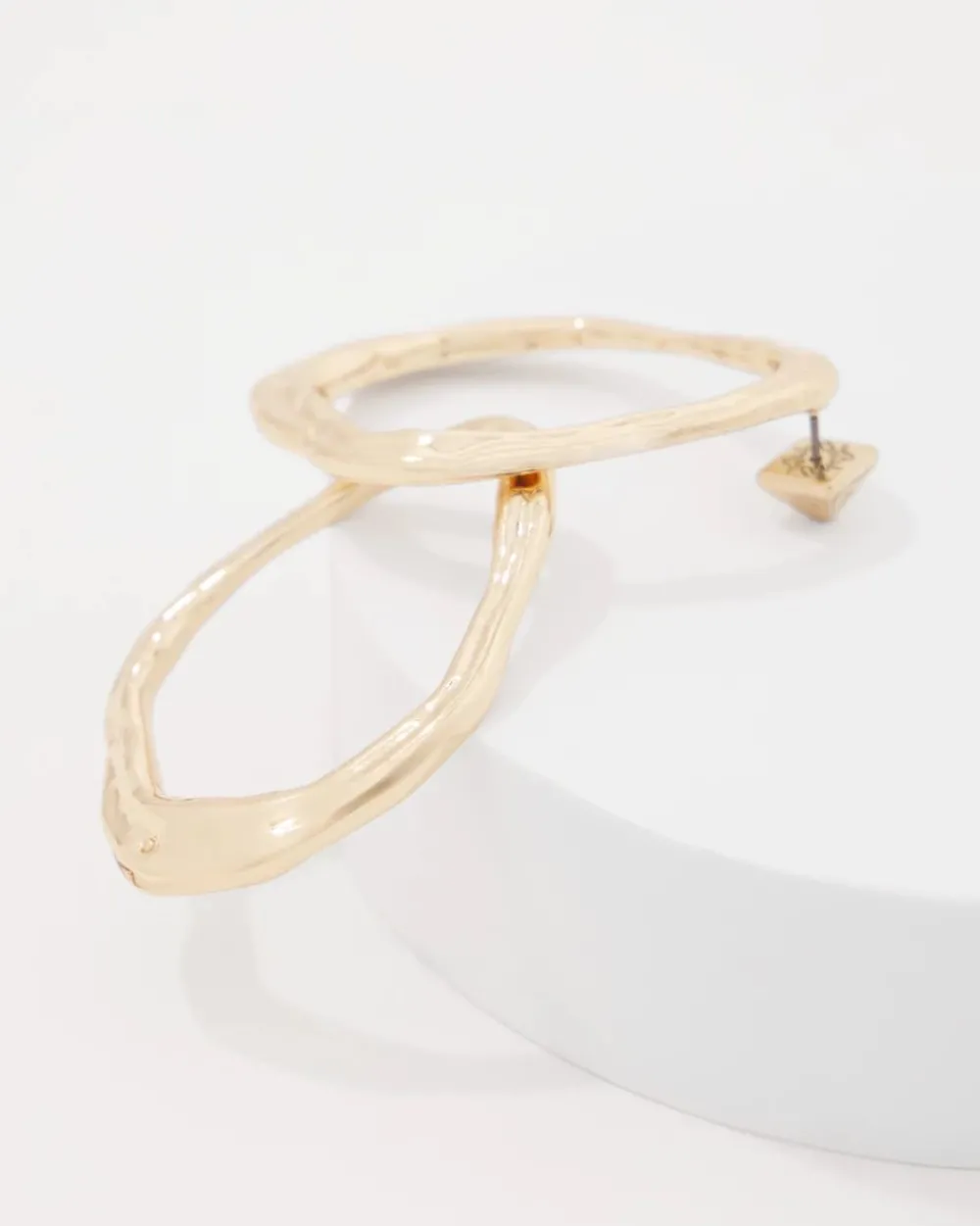 Gold Sculptural Hoop Earrings*White House Black Market Outlet