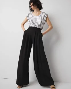 Grommet Cuff Scoop Neck Tee*White House Black Market Online