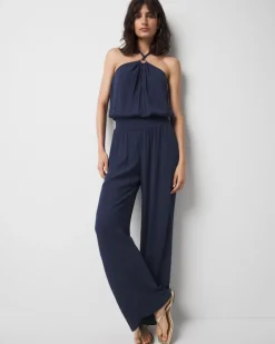 Halter O-Ring Jumpsuit Coverup*White House Black Market New