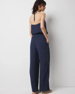 Halter O-Ring Jumpsuit Coverup*White House Black Market New