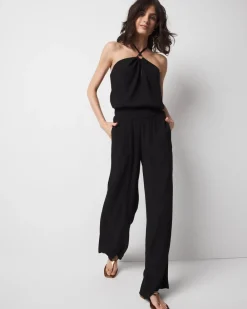 Halter O-Ring Jumpsuit Coverup*White House Black Market Discount