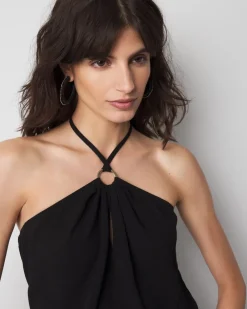 Halter O-Ring Jumpsuit Coverup*White House Black Market Discount