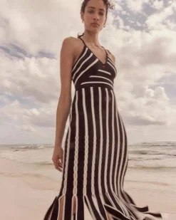 Halter Sweater Dress with Fringe*White House Black Market Outlet