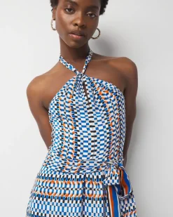 Halter Tie-Waist Maxi Dress*White House Black Market Hot