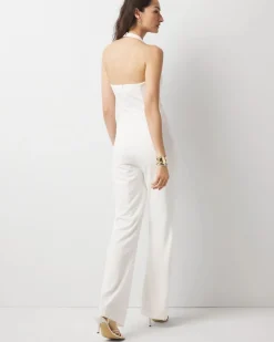 Halter Vest Wide Leg Jumpsuit*White House Black Market Best