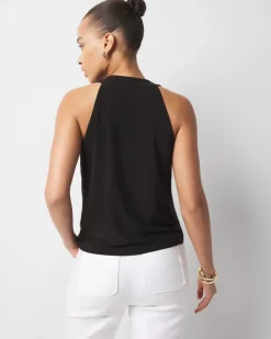 Hardware Detail Cowl Neck Jersey Tank*White House Black Market Online