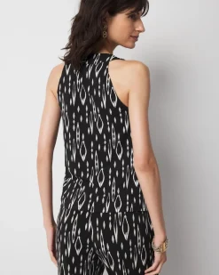 Hardware Detail Cowl Neck Jersey Tank*White House Black Market Online