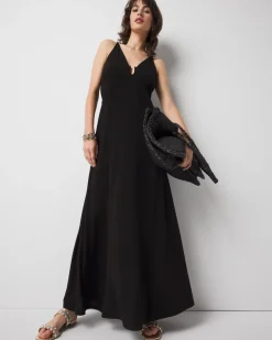 Hardware Jersey Maxi Dress*White House Black Market Sale