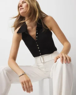 Henley Sweater Tank Top*White House Black Market Discount