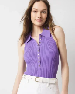 Henley Sweater Tank Top*White House Black Market Fashion