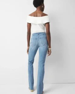 High-Rise Belted Skinny Flare Jean*White House Black Market Best
