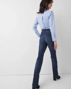 High-Rise Belted Skinny Flare Jeans*White House Black Market Best