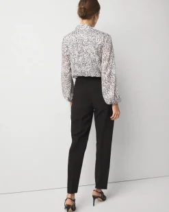 High-Rise Belted Tapered Ankle Pant*White House Black Market Best