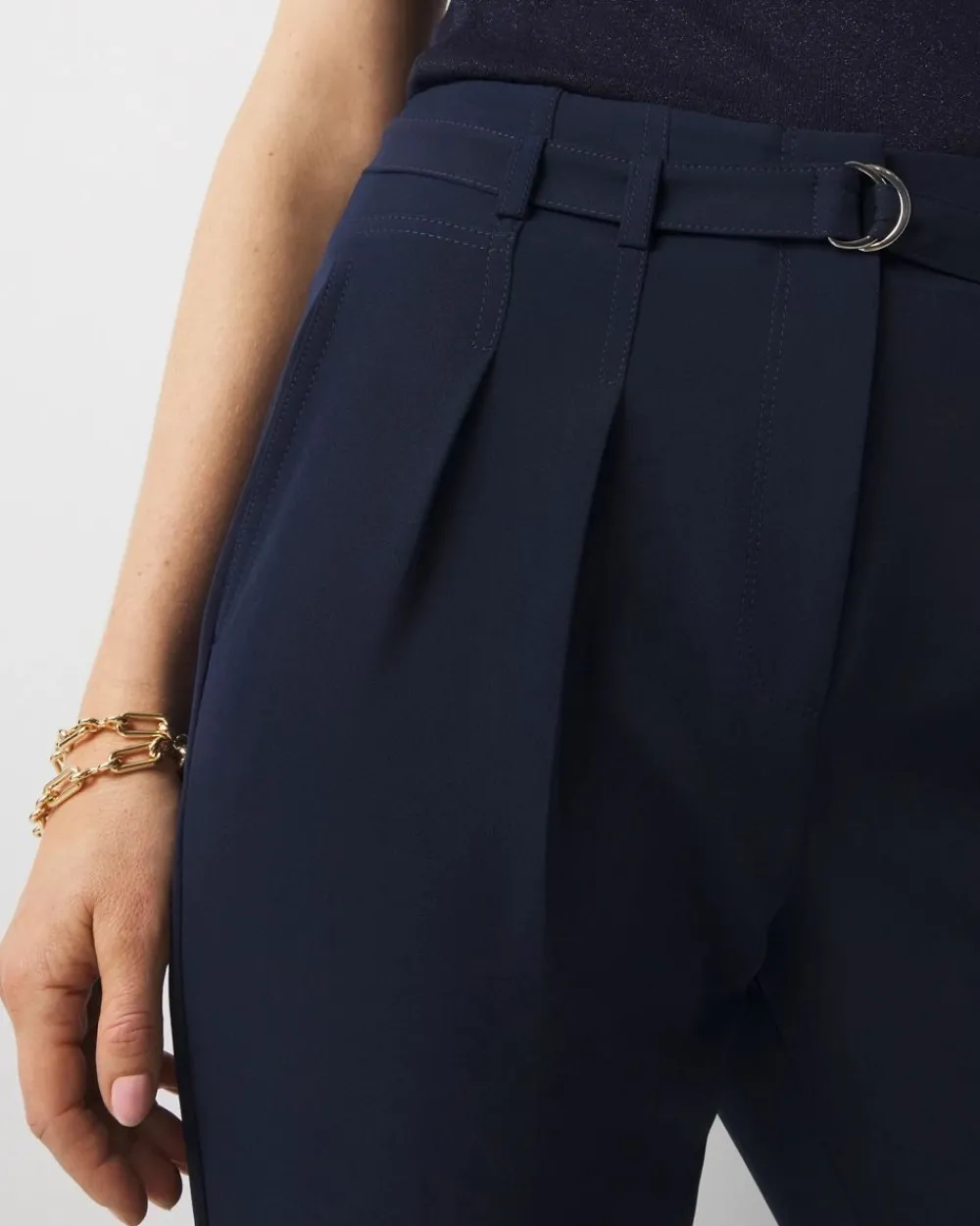 High-Rise Belted Tapered Ankle Pant*White House Black Market Best