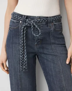 High-Rise Cuffed Wide Leg Cropped Jean*White House Black Market New