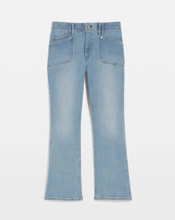 High-Rise Double Pocket Kick Flare Jean*White House Black Market Best