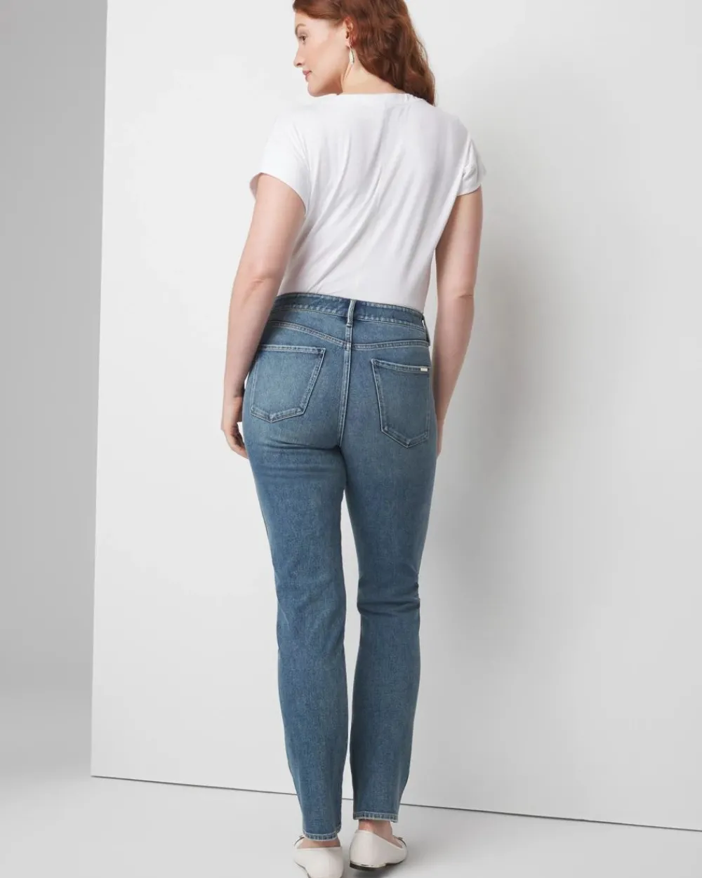 High-Rise Full Straight Jeans*White House Black Market Clearance