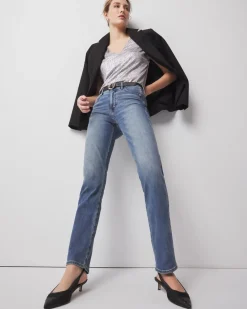High-Rise Full Straight Jeans*White House Black Market Outlet