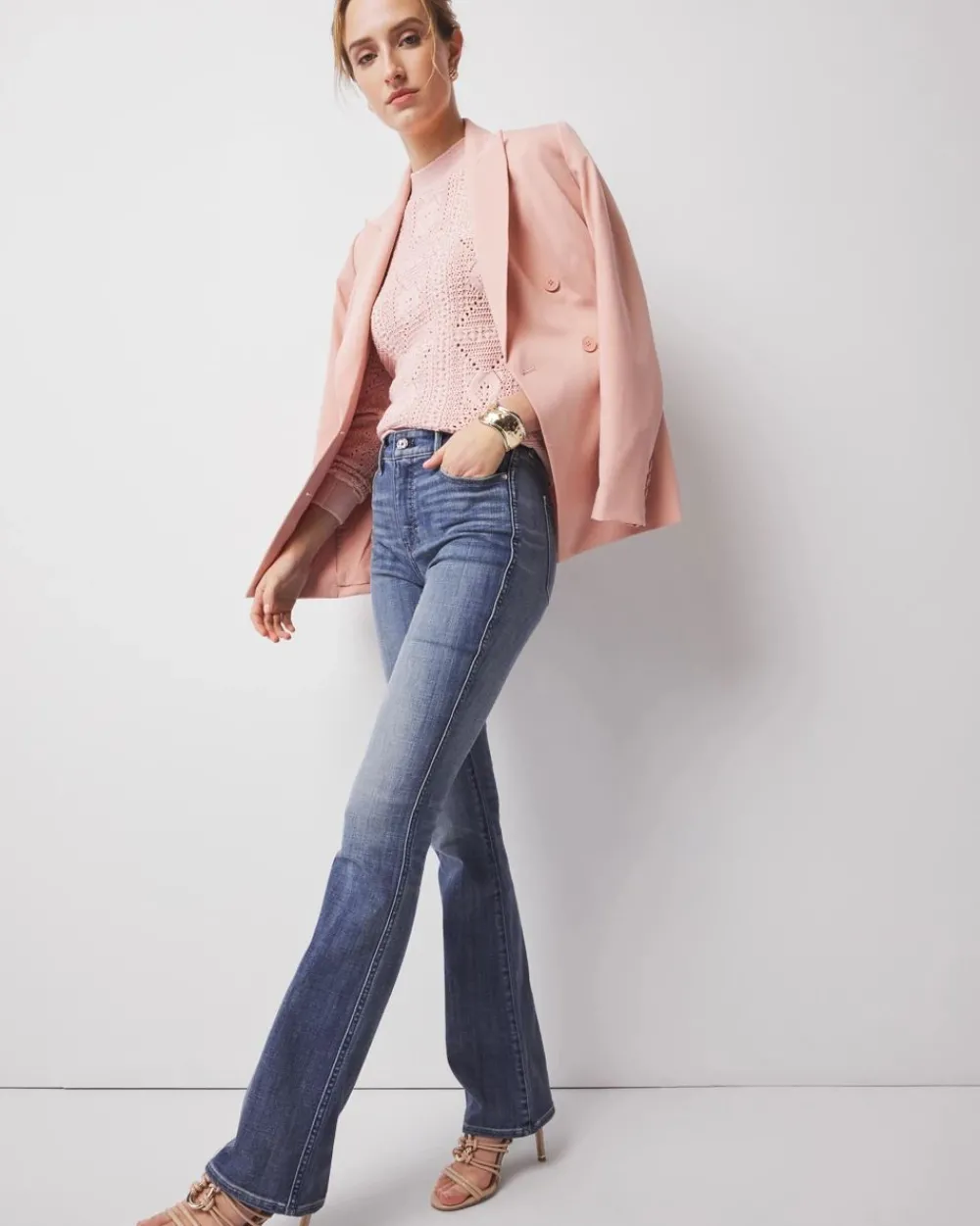 High-Rise Skinny Flare Jeans*White House Black Market Clearance