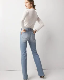 High-Rise Slit Hem Bootcut Jean*White House Black Market Online