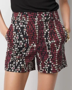 High-Rise Snake Print Tailored Short*White House Black Market Outlet