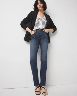 High-Rise Straight Jeans*White House Black Market Sale