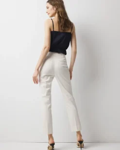 High-Rise Straight Pinstripe Pant*White House Black Market Clearance