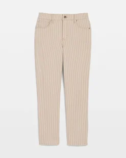 High-Rise Striped Straight Jean*White House Black Market Clearance