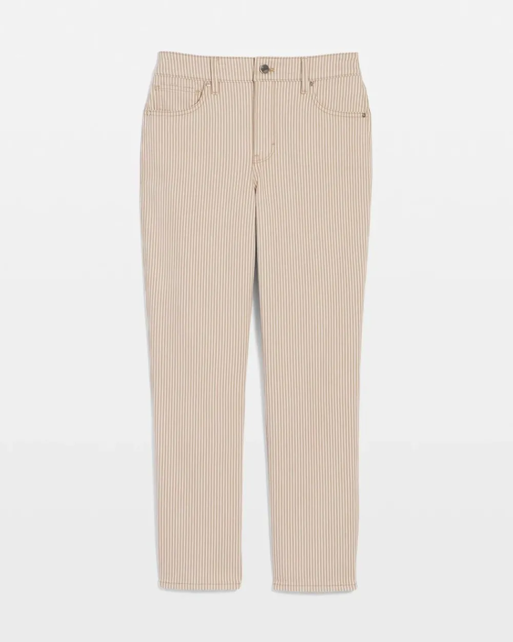 High-Rise Striped Straight Jean*White House Black Market Clearance