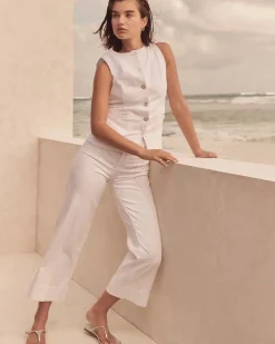 High-Rise Wide Leg Cropped Jeans*White House Black Market Clearance
