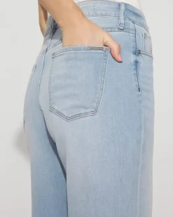 High-Rise Wide Leg Cuff Cropped Jean*White House Black Market Best