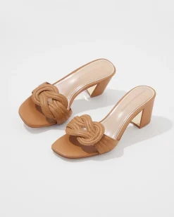 Interlock Leather Sandal*White House Black Market Outlet