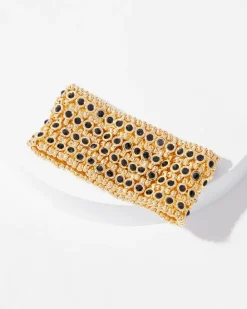Jet Stone Stretch Bracelet*White House Black Market Sale