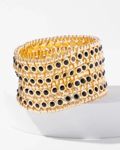 Jet Stone Stretch Bracelet*White House Black Market Sale