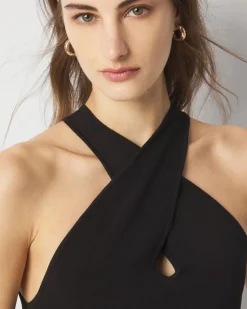 Keyhole Halter Sweater Dress*White House Black Market Sale