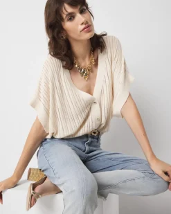 Kimono Sleeve Cardigan Sweater*White House Black Market New