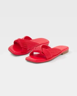 Knotty Strappy Flat Sandal*White House Black Market Clearance