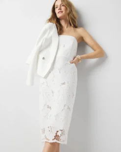 Lace Bustier Midi Dress*White House Black Market Outlet