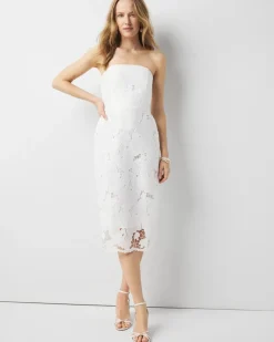 Lace Bustier Midi Dress*White House Black Market Outlet