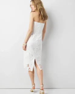 Lace Bustier Midi Dress*White House Black Market Outlet