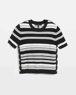 Lace Up Side Sweater Tee*White House Black Market Sale