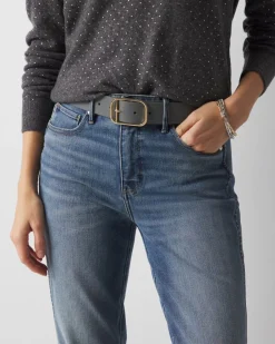 Leather Denim Belt*White House Black Market Discount
