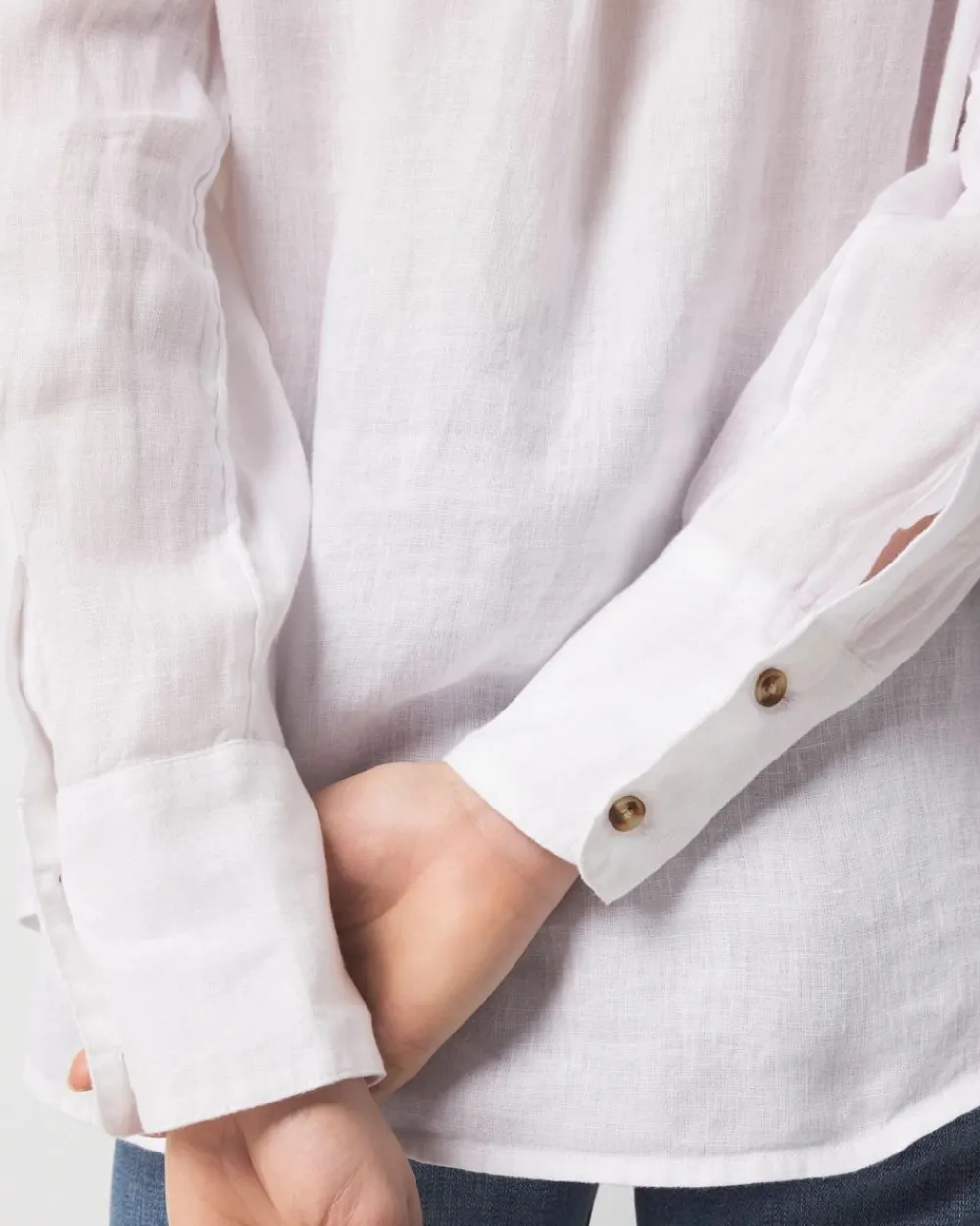 Linen Button-Down Shirt*White House Black Market New