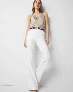 Linen Flare Trouser*White House Black Market Sale
